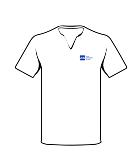 T-shirt 2020 wit voorzijde