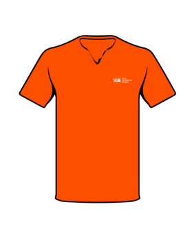 T-shirt 2020 oranje voorzijde
