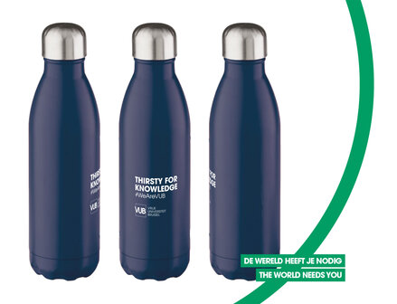 Thermofles 750ml met opdruk  Thisty for knowledge?
