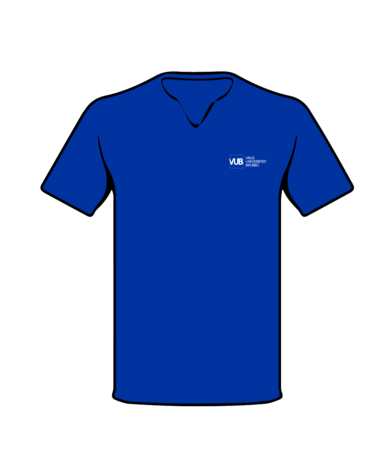 T-shirt 2020 blauw voorzijde