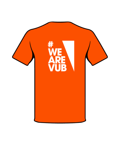 T-shirt 2020 oranje achterzijde