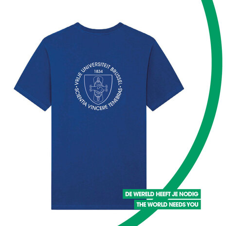 T-shirt 2022 met VUB embleem achterzijde met DWHJN kader