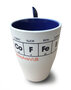 Coffee mug with spoon 'Co | F | FE | E'